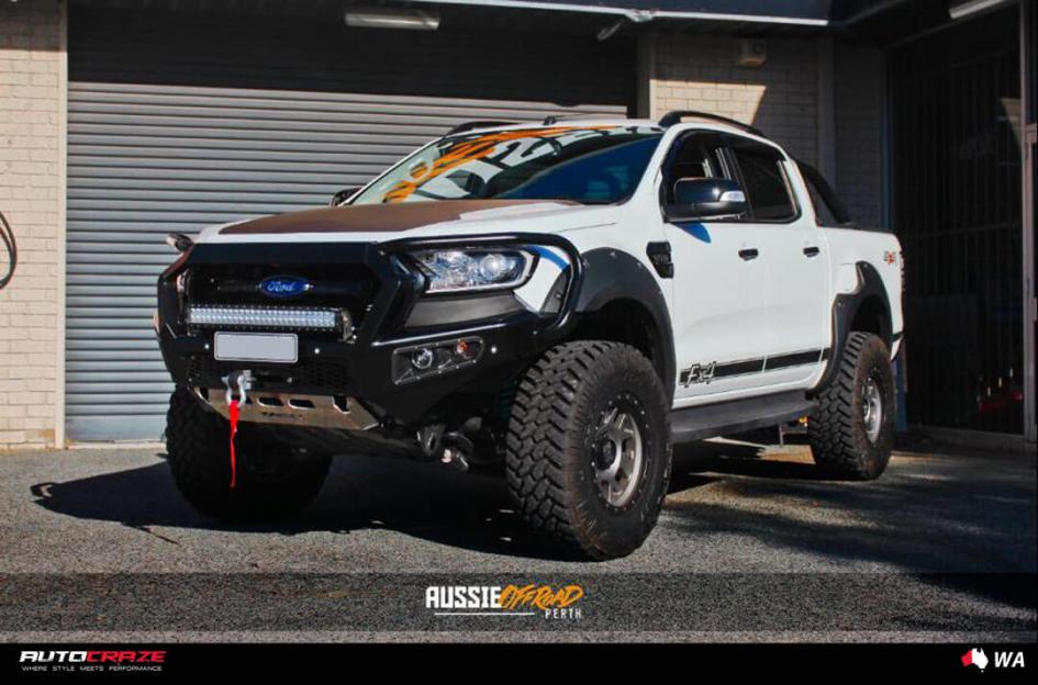 FORD RANGER BULLY XD MATTE GREY BLACK RING